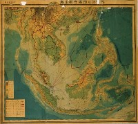 昭和十五年外南洋及印度支那半島地圖藏品圖，第1張
